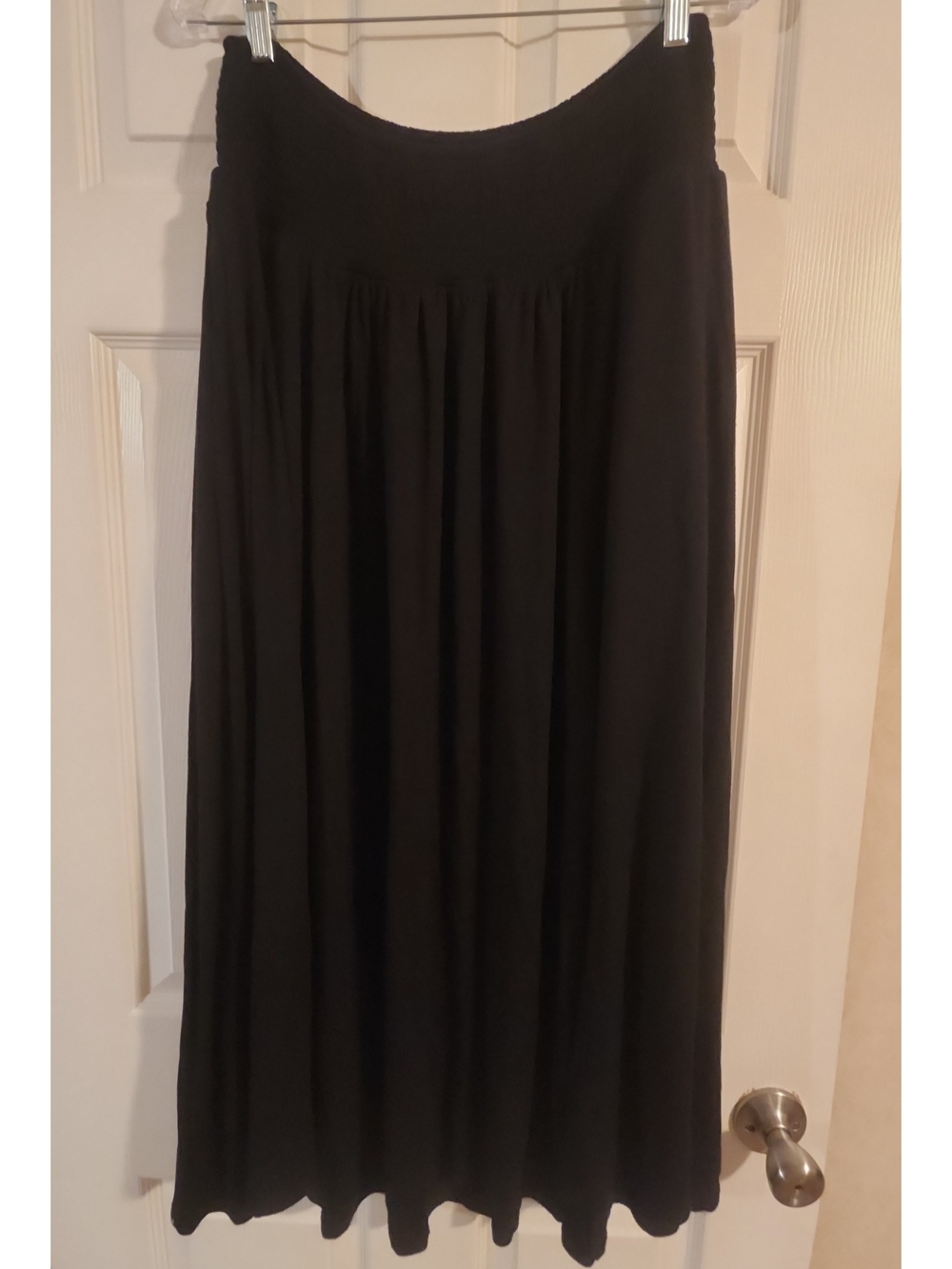 torrid Black Maxi Skirt with Smocked Waistband